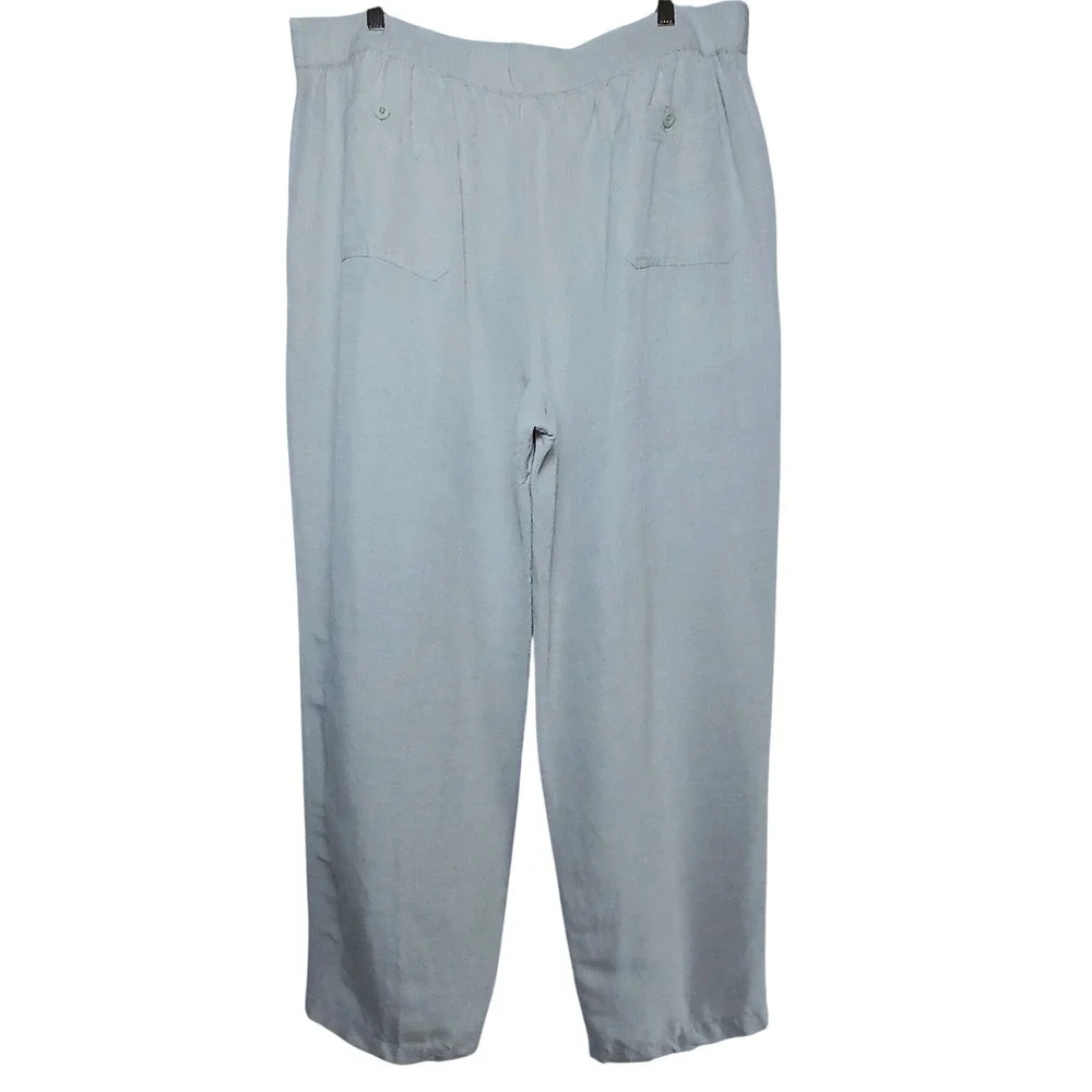 Cubavera Mens Linen Blend Drawstring Pants Beige Casual Resort Coastal